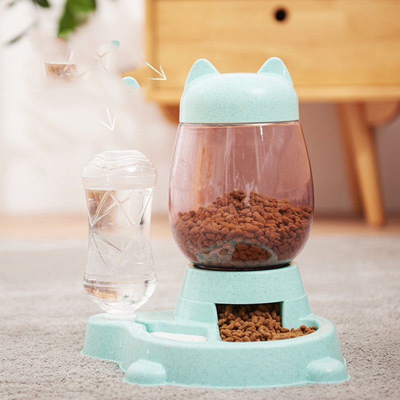 Enhance Your Pet's Feeding Experience with the Automatic Drinking and Feeding Bowl